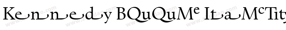 Kennedy Book Italic GD字体转换